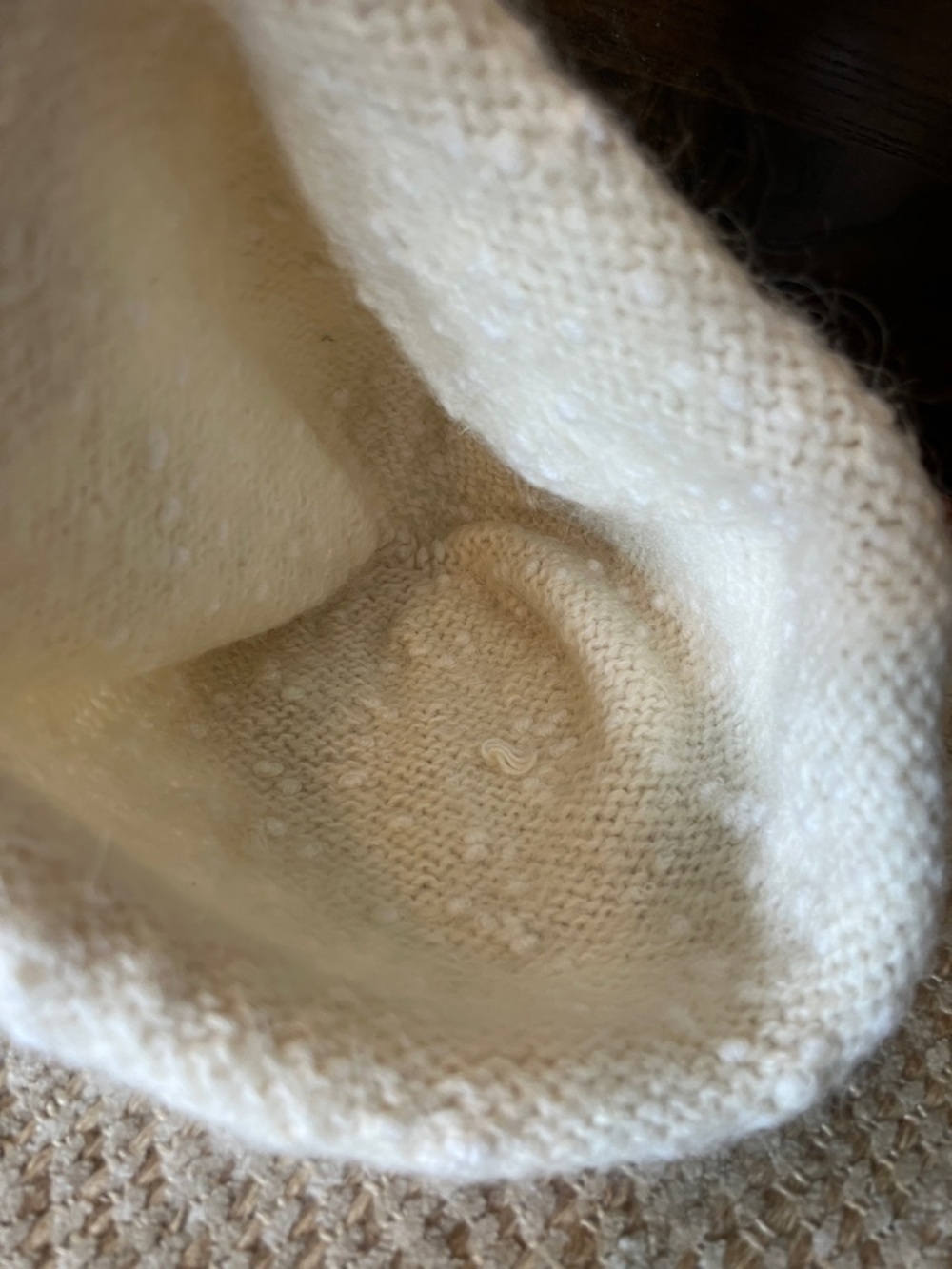 Hand Knit Mohair Beanie Hat - Picture 5 of 8